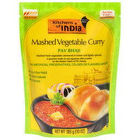 Kitchens of India Pav Bhaji, Mashed Vegetable Curry, Medium, 10 Ounce