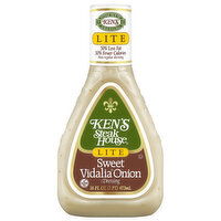 Ken's Steak House Lite Sweet Vidalia Onion Dressing, 16 Fluid ounce