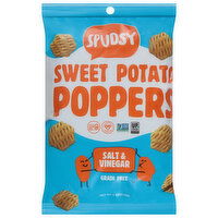 Spudsy Sweet Potato Poppers, Salt & Vinegar, Grain Free, 4 Ounce