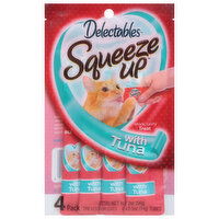 Delectables Squeeze Up Treats for Cats, with Tuna, 4 Pack, 4 Each