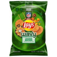 Lay's Wavy Loaded Nachos Potato Chips, 7.5 Ounce