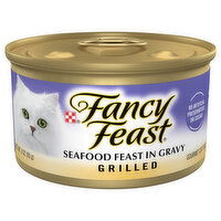 Fancy Feast Gourmet Grilled Seafood Feast in Gravy Cat Food, 3 Ounce
