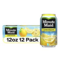 Minute Maid Lemonade Made W/ Real Lemons, 12 Each