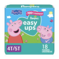 Pampers Easy Ups Training Pants, Size 6, 18 Each