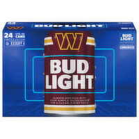 Bud Light Washington Commanders Beer, 24 Each