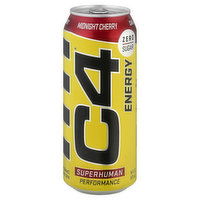 C4 Performance Energy Drink, Midnight Cherry, Energy, 16 Fluid ounce