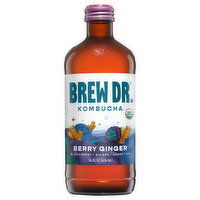 Brew Dr. Berry Ginger Kombucha, 14 Fluid ounce