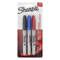 Sharpie Permanent Marker, Fine, 3 Each