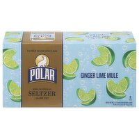 Polar Seltzer, Calorie-Free, Ginger Lime Mule, 8 Each