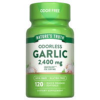 Nature's Truth Garlic, Odorless, 2400 mg, Softgels, 120 Each