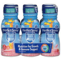 PediaSure Grow & Gain Strawberry Shake, 6 Each