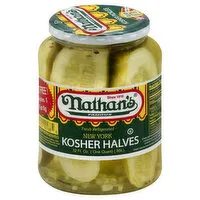 Nathan's Kosher Halves, New York, 32 Ounce