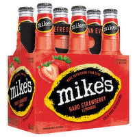 Mike's Beer, Malt Beverage, Premium, Hard Strawberry Lemonade, 6 Each