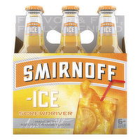 Smirnoff Ice Malt Beverage, Screwdriver, 6 Each