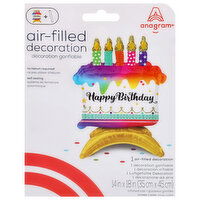 Anagram Happy Birthday Air-Filled Decoration, 1 Each