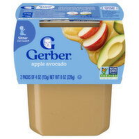 Gerber Apple Avocado, Sitter 2nd Food, 2 Each