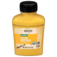Woodstock Mustard, Organic, Yellow, 8 Ounce