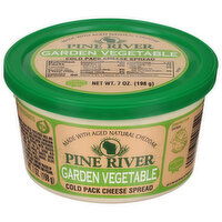 Pine River Cheese Spread, Garden Vegetable, 7 Ounce