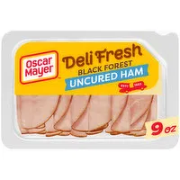 Oscar Mayer Black Forest Uncured Ham Sliced Lunch Meat, 9 Ounce