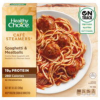 Healthy Choice Cafe Steamers Spaghetti & Meatballs, 9.5 Ounce