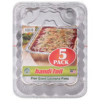 Handi-Foil Lasagna Pans, Giant, 5 Pack, 5 Each