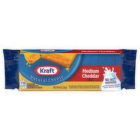 Kraft Cheese, Medium Cheddar, Natural, 8 Ounce