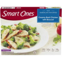Smart Ones Creamy Basil Chicken with Broccoli, Red Peppers & Creamy Basil Parmesean Sauce Frozen Meal, 9 Ounce