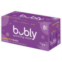 bubly Passion Fruit, 8 Pack, 96 Fluid ounce