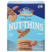 Blue Diamond Almonds Nut-Thins Rice Cracker Snacks, Pecan, 4.25 Ounce