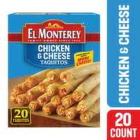 El Monterey Taquitos, Chicken & Cheese, 20 Each