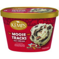 Kemps Moose Tracks Ice Cream, 1.5 Quart