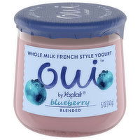 Oui Yogurt, Blueberry, Blended, 5 Ounce