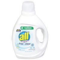 All Detergent, with Stainlifters, Free Clear, 88 Fluid ounce