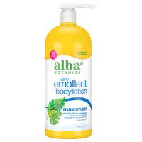 Alba Botanica Very Emollient Maximum Body Lotion, 32 Ounce