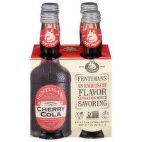Fentimans Soda, Cherry Cola, Traditional, 4 Each
