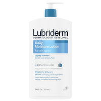 Lubriderm Lotion, Daily Moisture, Lightly Scented, 24 Fluid ounce