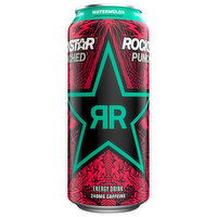 Rockstar Punched Energy Drink, Watermelon, 16 Fluid ounce