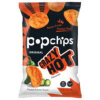 Popchips Popped Potato Snack, Crazy Hot Flavored, Original, 5 Ounce