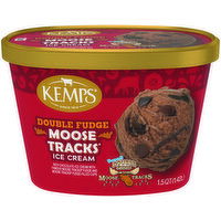 Kemps Double Fudge Moose Tracks Ice Cream, 1.5 Quart