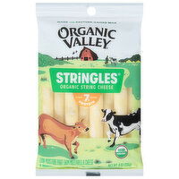 Organic Valley Stringles String Cheese, Organic, Part-Skim, Mozzarella, Low-Moisture, 8 Each