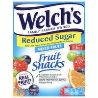 Welch's Reduced Sugar Mixed Fruit Fruit Snacks, 8 Each