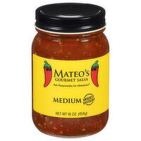 Mateo's Medium Gourmet Salsa, 16 Ounce