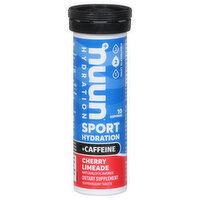 Nuun Sport Hydration + Caffeine, Tablets, Cherry Limeade, 10 Each