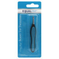 Equaline Tweezers, Slant Tip, Easy Grip, 1 Each