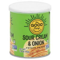 The Good Crisp Company Potato Crisps, Sour Cream & Onion, 1.6 Ounce