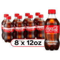 Coca-Cola Soda Soft Drink, 8 Each