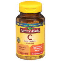 Nature Made Vitamin C, Extra Strength, 1000 mg, Tablets, 100 Each