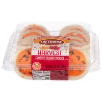 Lofthouse Sugar Cookies, Harvest, Frosted, 13.5 Ounce