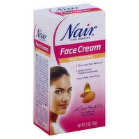 Nair Hair Remover, Face Cream, Moisturizing, 2 Ounce