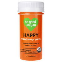 So Good So You Happy Blood Orange Guava Cold-Pressed Probiotic Juice Shot, 1.7 Fluid ounce